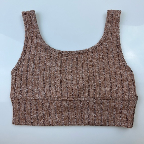 Z Supply Maple Heather Zoe Rib Tank Bra N227 - Picture 3 of 16